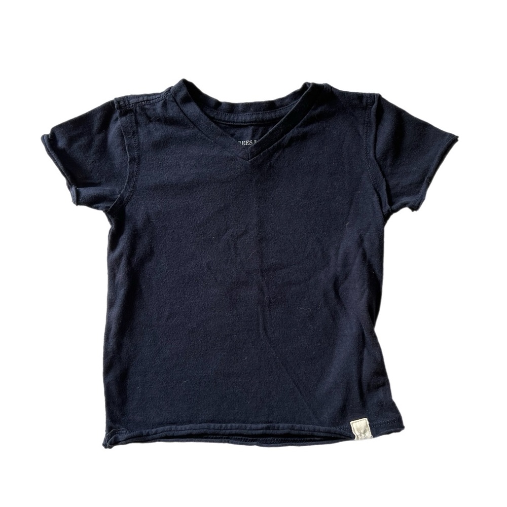 BURT’S BEES BABY Navy Blue Toddler V Neck Size 12 Months